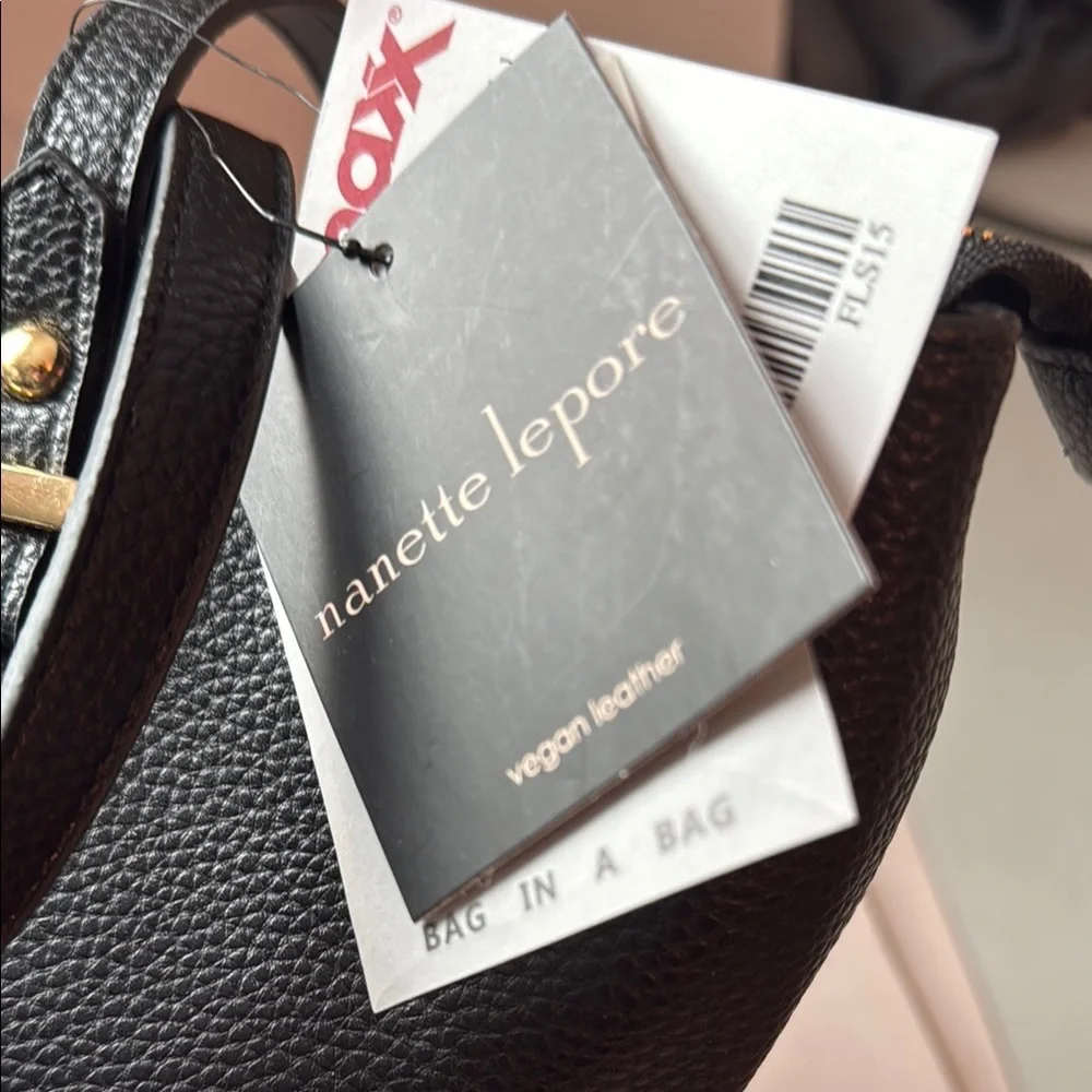 nanette lepore Black and Tan Crossbody Bag and Shoulder tote set - Picture 3 of 8